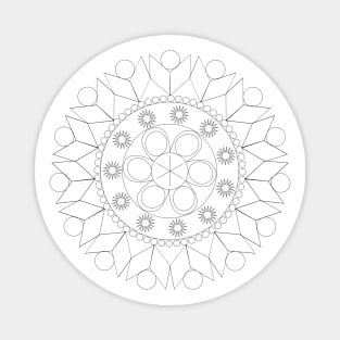 Mandala #2 for You to Color Magnet